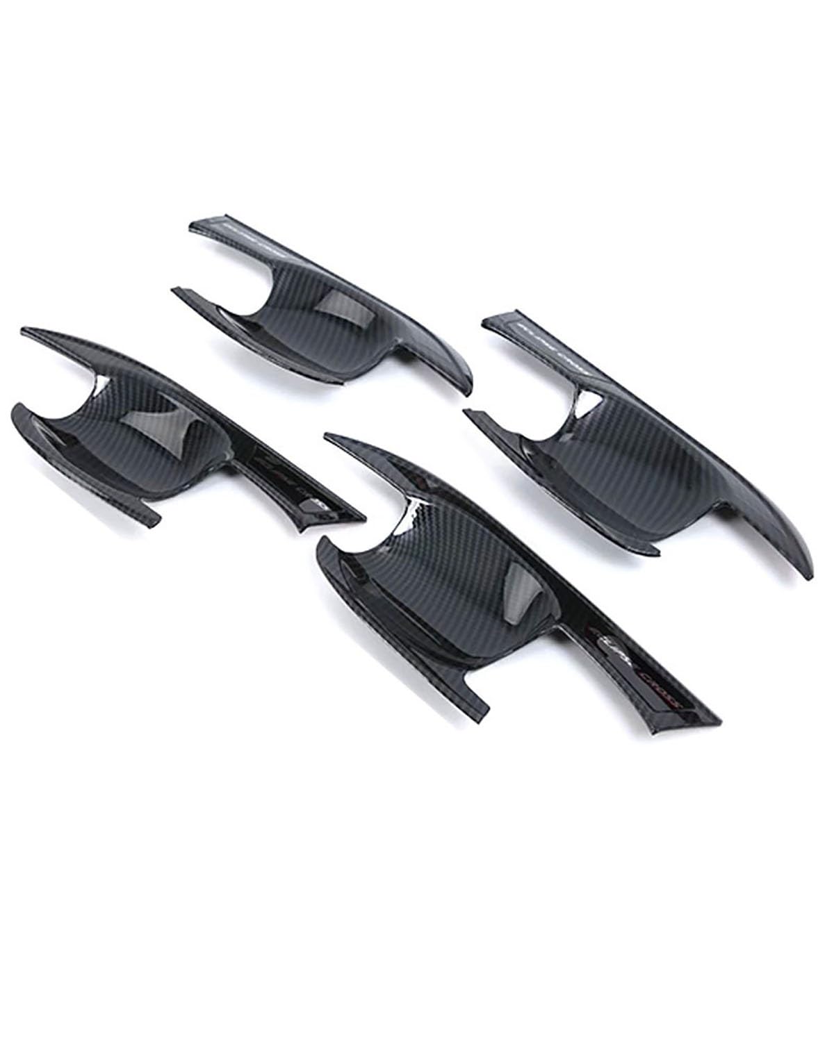 Door Handle Cover Kompatibel Mit Eclipse Cross 2017-2019 Türgriffschale & Zierleiste Innen Außen Türschutzset Zubehör Trim Protection(Door Bowl Carbon Fiber Pattern) von SDZPLM
