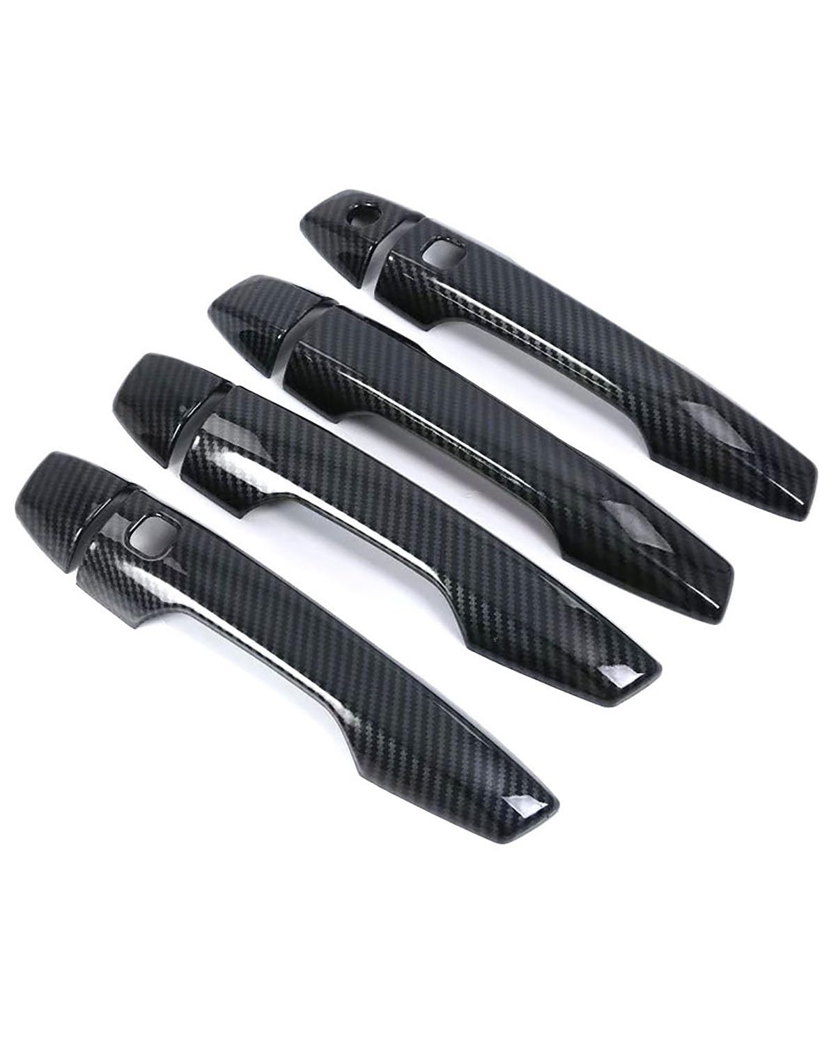 Door Handle Cover Kompatibel Mit Eclipse Cross 2017-2019 Türgriffschale & Zierleiste Innen Außen Türschutzset Zubehör Trim Protection(Smart Carbon Fiber Pattern) von SDZPLM