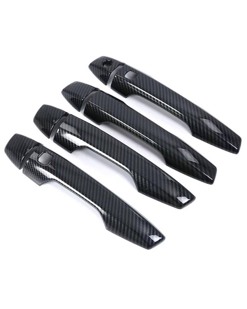 Door Handle Cover Kompatibel Mit Eclipse Cross 2017-2019 Türgriffschale & Zierleiste Innen Außen Türschutzset Zubehör Trim Protection(Smart Carbon Fiber Pattern) von SDZPLM
