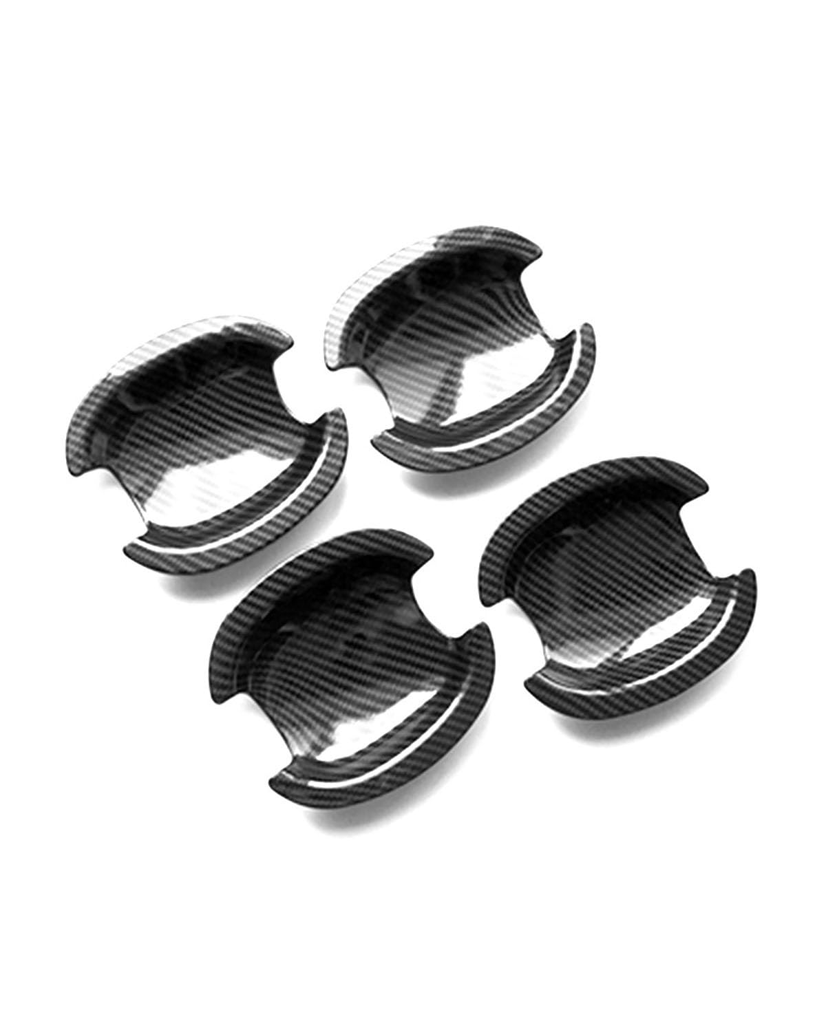 Door Handle Cover Kompatibel Mit Jetta A6 2012-2017 Türgriffabdeckung Mit Einzelloch Kratzschutz Für Limousinen Zubehör Trim Protection(Small Door Bowl Carbon Fiber) von SDZPLM