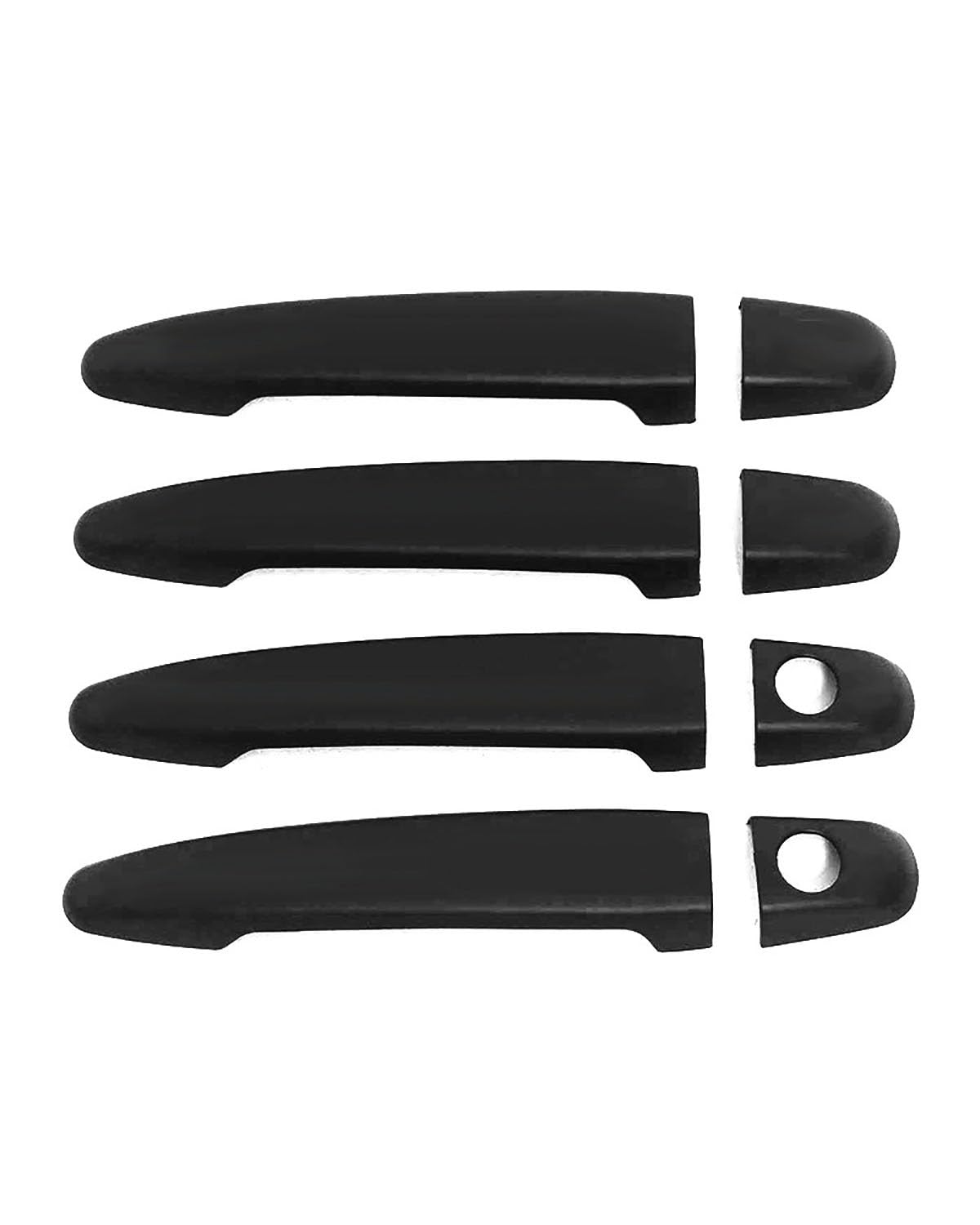 Door Handle Cover Kompatibel Mit Lexus GX470 J120 2002-2009 Türgriffabdeckung Einloch Kratzfest Türschalen-Schutz Trim Protection(Double Hole Matte Black) von SDZPLM