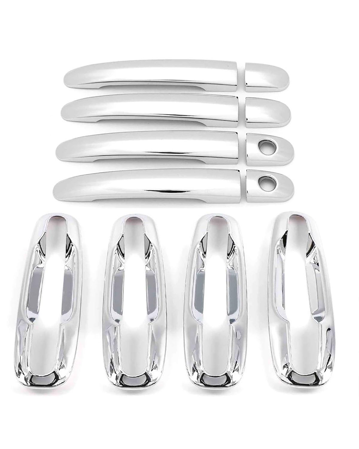 Door Handle Cover Kompatibel Mit Suzuki Forenza J200 Facelift 2007-2013 Verchromter Türgriff & Außenschale Zierleiste Trim Protection(Double Hole) von SDZPLM