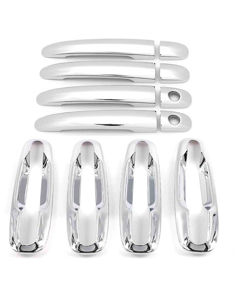 Door Handle Cover Kompatibel Mit Suzuki Forenza J200 Facelift 2007-2013 Verchromter Türgriff & Außenschale Zierleiste Trim Protection(Double Hole) von SDZPLM