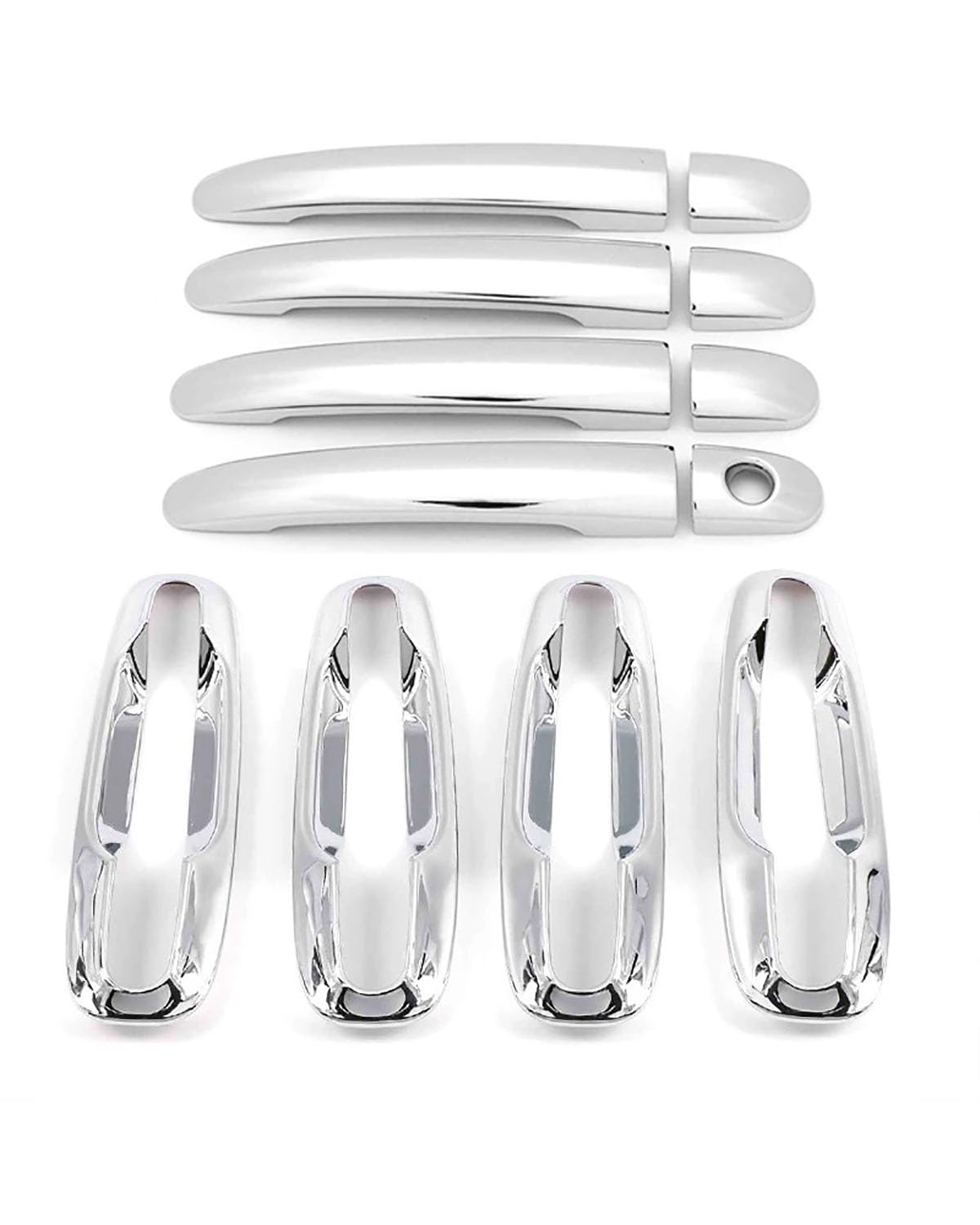 Door Handle Cover Kompatibel Mit Suzuki Forenza J200 Facelift 2007-2013 Verchromter Türgriff & Außenschale Zierleiste Trim Protection(Single Hole) von SDZPLM