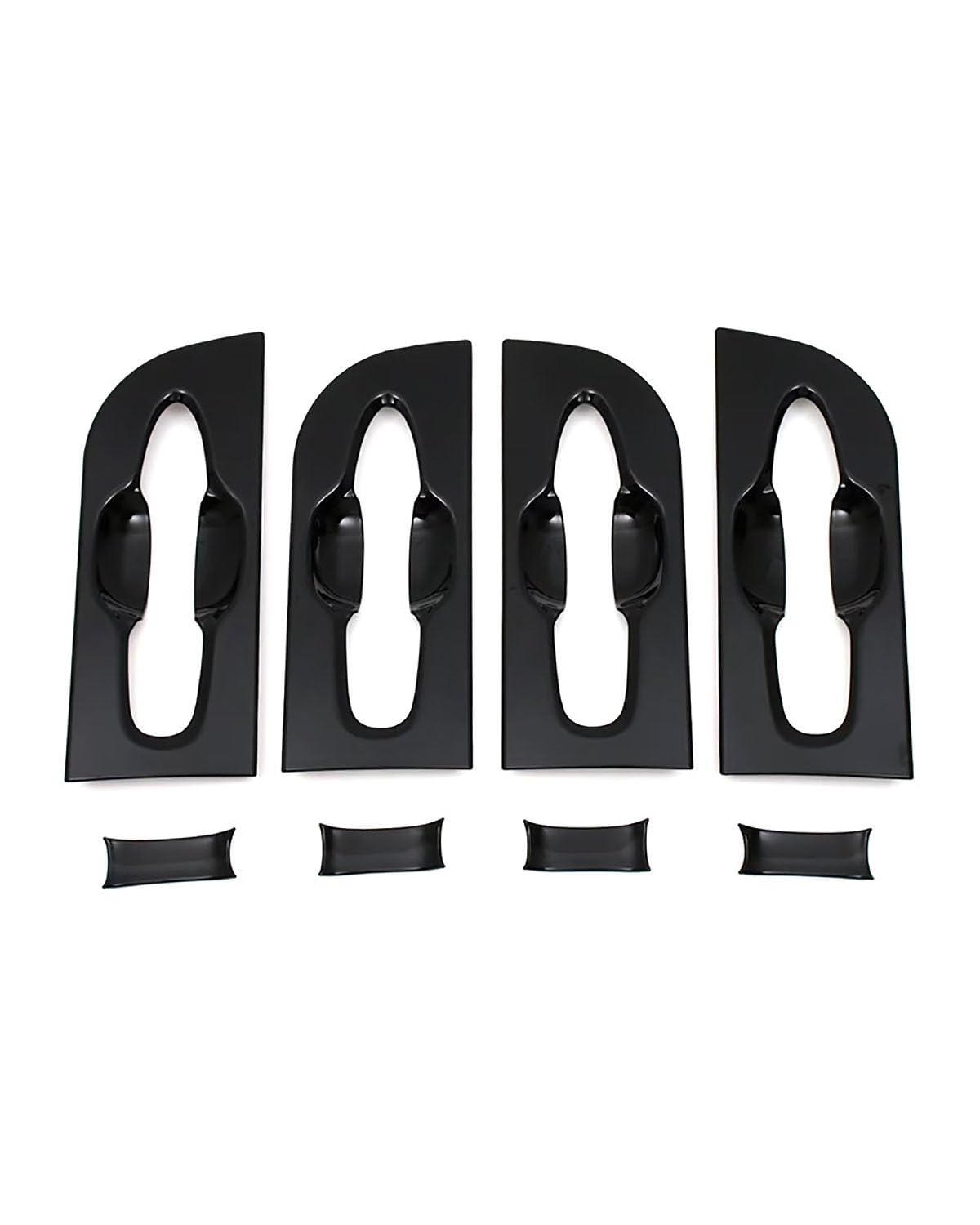 Door Handle Cover Kompatibel Mit Toyota Alphard40 Baureihe 2024 Einloch Türgriff & Dekorative Türschalenzuggriff Zubehörset Trim Protection(Door Bowl Bright Black) von SDZPLM