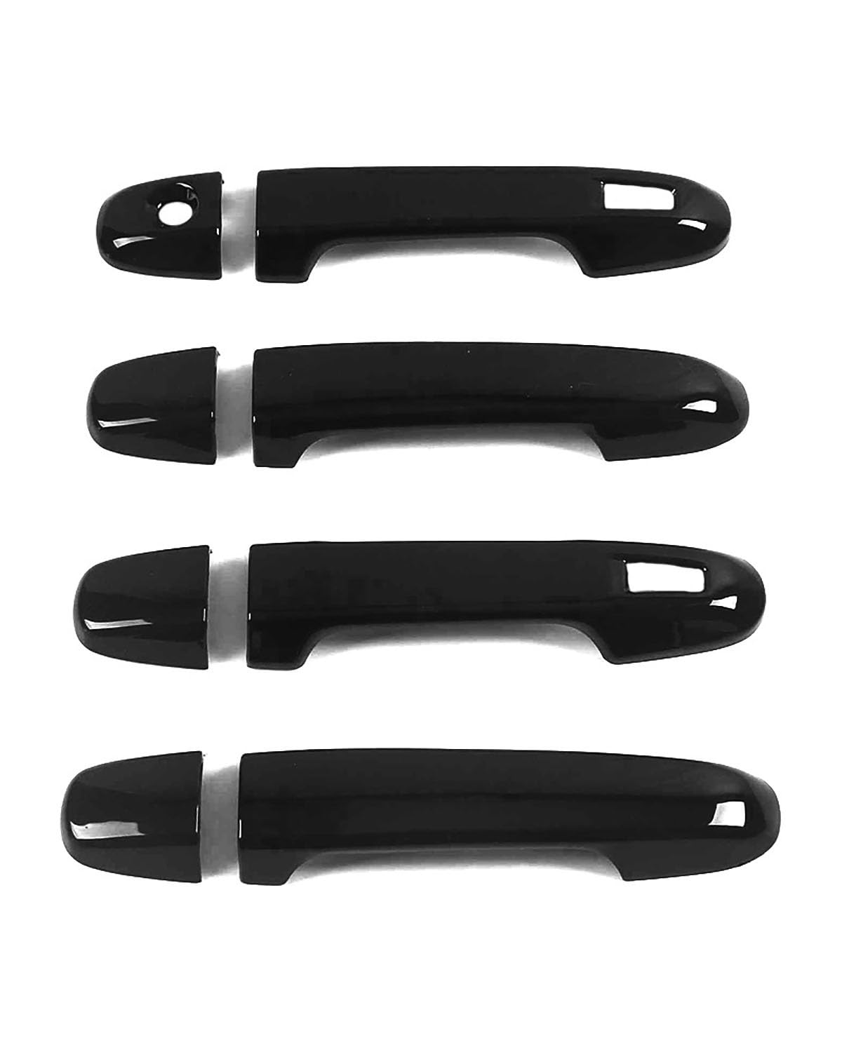 Door Handle Cover Kompatibel Mit Toyota Auris E180 2013-2018 Zweifach Intelligente Türgriffverkleidung Mit Einzelloch Chromzierleiste Trim Protection(Bright Black) von SDZPLM
