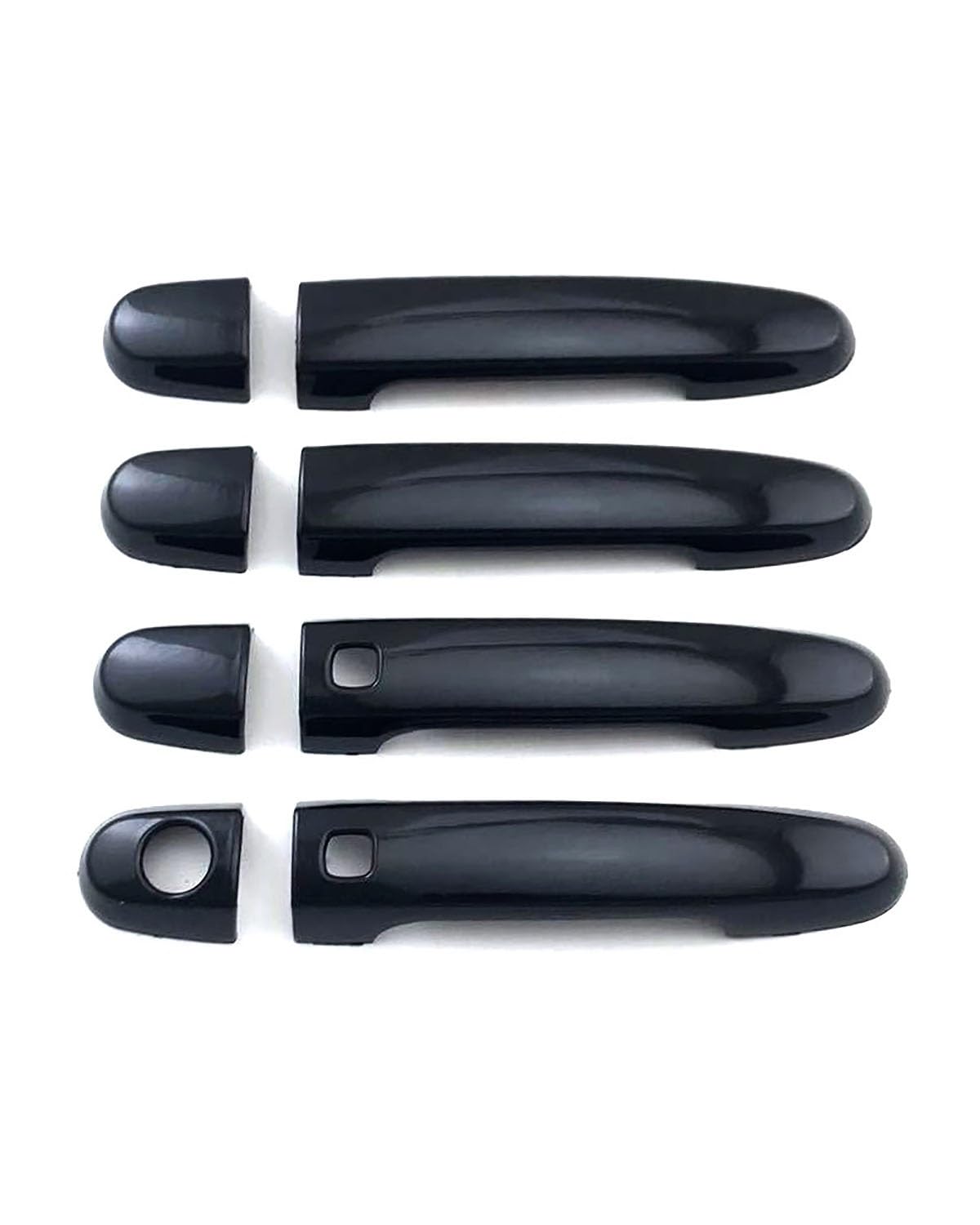 Door Handle Cover Kompatibel Mit Toyota Corolla Axio Altis 2001-2013 Einloch Doppeltes Intelligentes Türgriffabdeckung Kratzfest Türschalen-Schutz Trim Protection(Bright Black) von SDZPLM