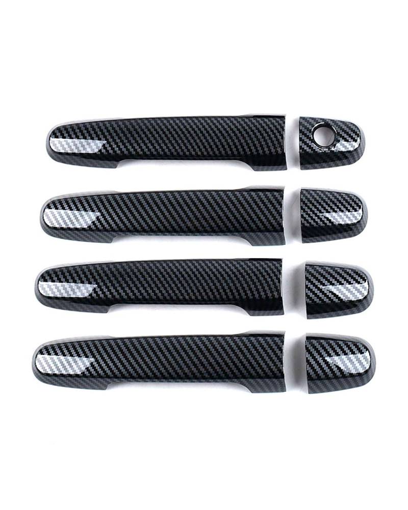 Door Handle Cover Kompatibel Mit Toyota Corolla Axio Altis 2001-2013 Türgriffabdeckung Einloch Kratzfest Türschalen-Schutz Trim Protection(Carbon Fiber Pattern) von SDZPLM