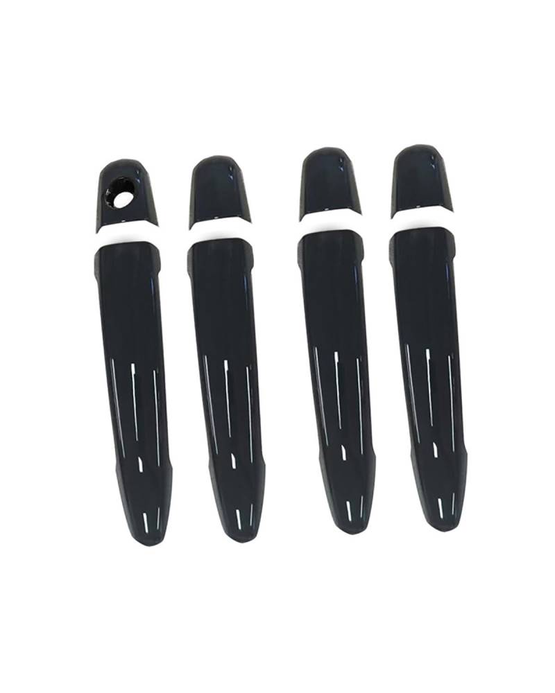 Door Handle Cover Kompatibel Mit Toyota Previa XR50 2007-2019 Türgriffschutzfolie Mit Einzelloch Kratzschutz Für Türschalen-Zubehör Trim Protection(Bright Black) von SDZPLM