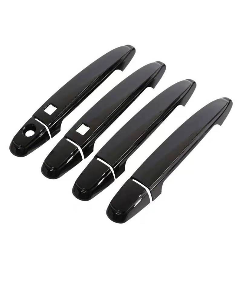 Door Handle Cover Kompatibel mit Lexus GX470 J120 2002-2009 Einloch Doppeltes Intelligentes Türgriffabdeckung Kratzfest Türschalen-Schutz Trim Protection(Bright Black) von SDZPLM