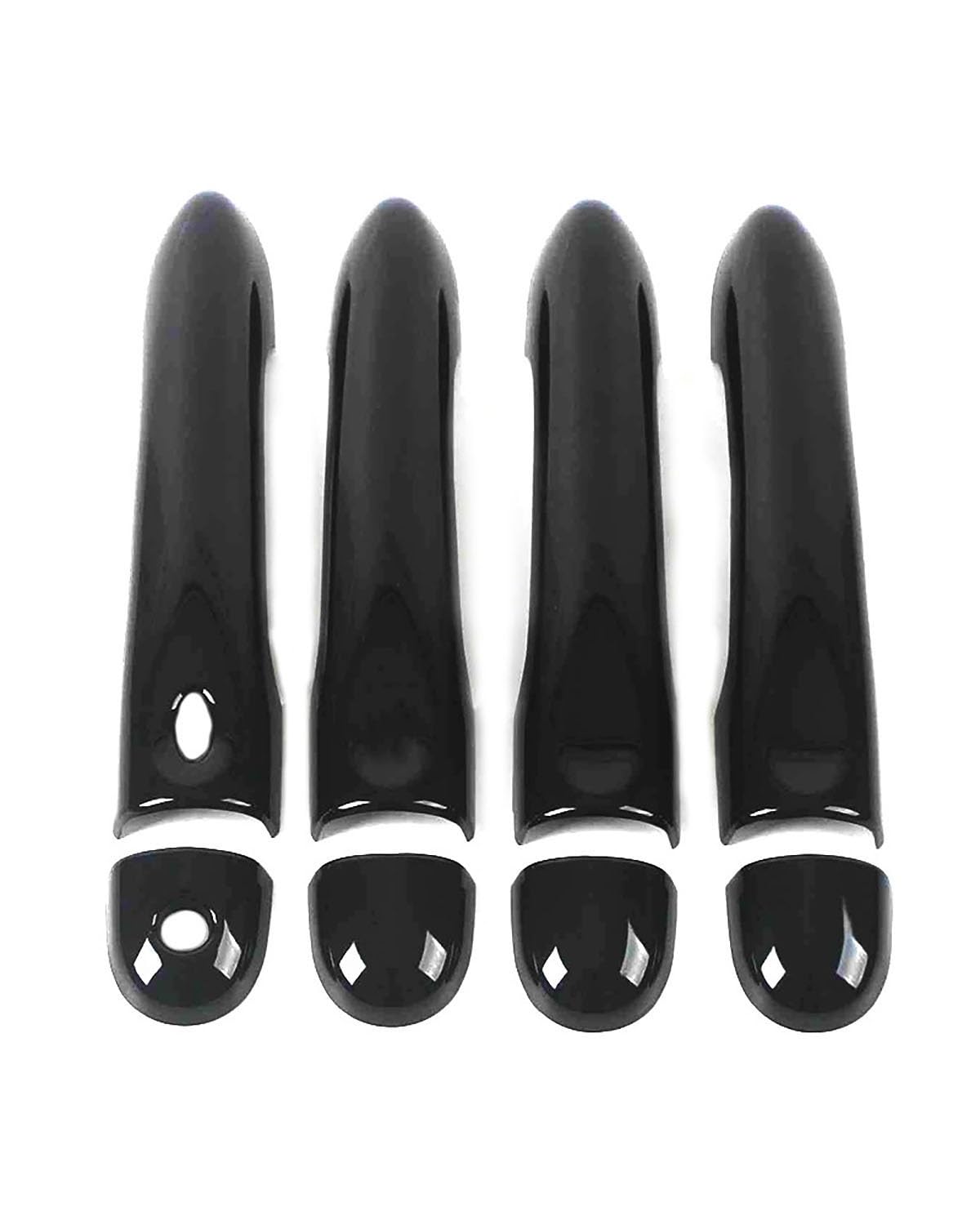 Door Handle Cover Kratzschutzset Für Türgriff Und Schale Mit Einzelloch Fluence 2009-2017 Trim Protection(Single smart Bright Black) von SDZPLM