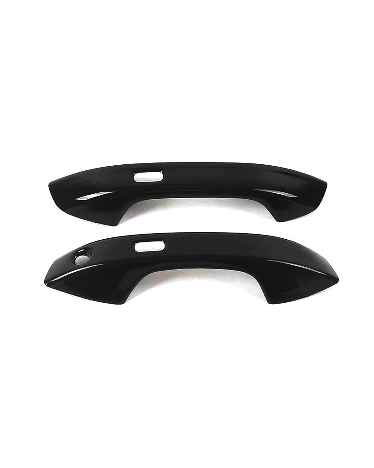 Door Handle Cover Kratzschutzset Für Türgriff Und Schale Mit Einzelloch Multivan T7 2022-2023 Trim Protection(2 Doors dual smart Bright Black) von SDZPLM