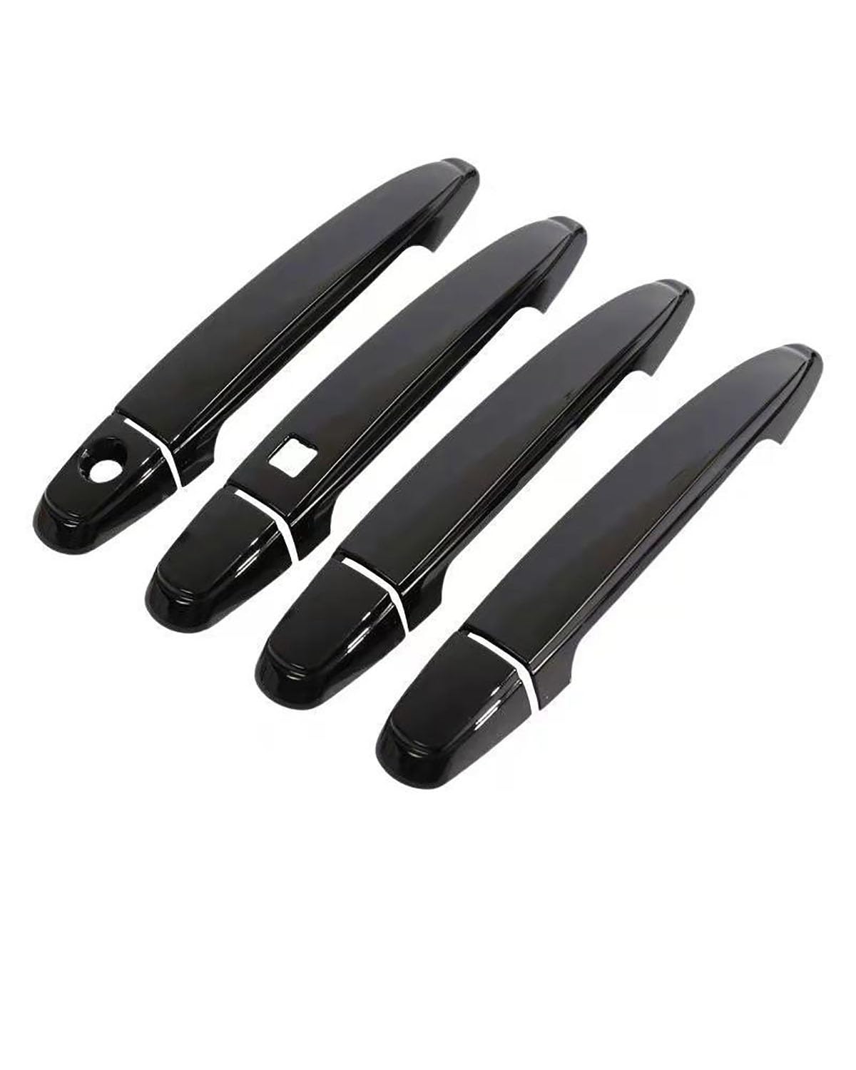 Door Handle Cover Kratzschutzset Für Türgriff Und Schale Mit Einzelloch Toyota Previa Tarago Estima Aeras Cabrio XR50 2007-2019 Trim Protection(Single smart Bright Black) von SDZPLM