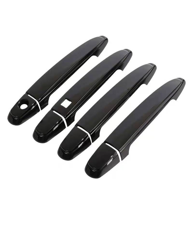 Door Handle Cover Kratzschutzset Für Türgriff Und Schale Mit Einzelloch Toyota Previa Tarago Estima Aeras Cabrio XR50 2007-2019 Trim Protection(Single smart Bright Black) von SDZPLM