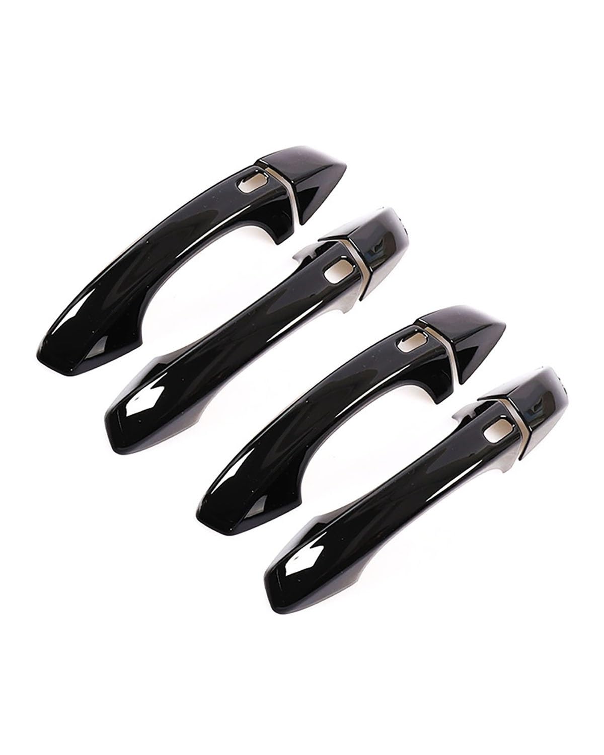 Door Handle Cover Kratzschutzset für Türgriff und Schale ohne Loch T-ROC A1 2016-2022 Trim Protection(4 smart Bright Black) von SDZPLM