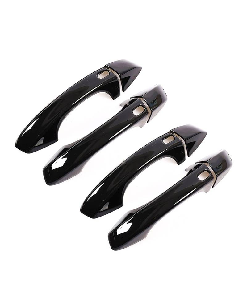 Door Handle Cover Kratzschutzset für Türgriff und Schale ohne Loch T-ROC A1 2016-2022 Trim Protection(4 smart Bright Black) von SDZPLM