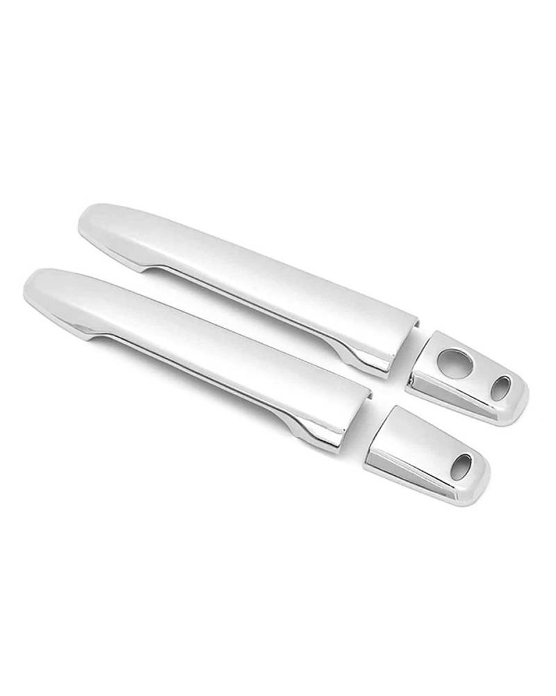 Einzelloch Doppel-Smart Türgriffschutz Für ASX 2010-2022 - Kratzfeste Dekorleiste Mit Dual-Sensor-Technologie Für Türschalen(2 Doors electroplated) von SDZPLM