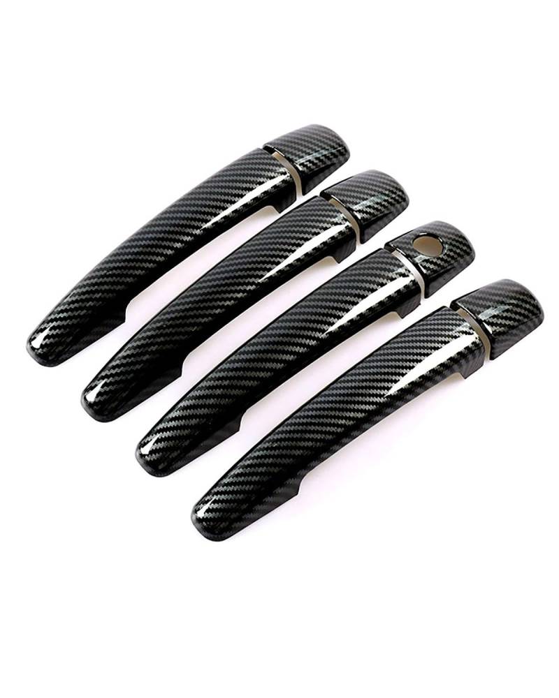 FÜR C-Elysee Triomphe C4 C5 C6 Einloch Außen Türgriffabdeckung Kratzschutz(Carbon Fiber Pattern) von SDZPLM