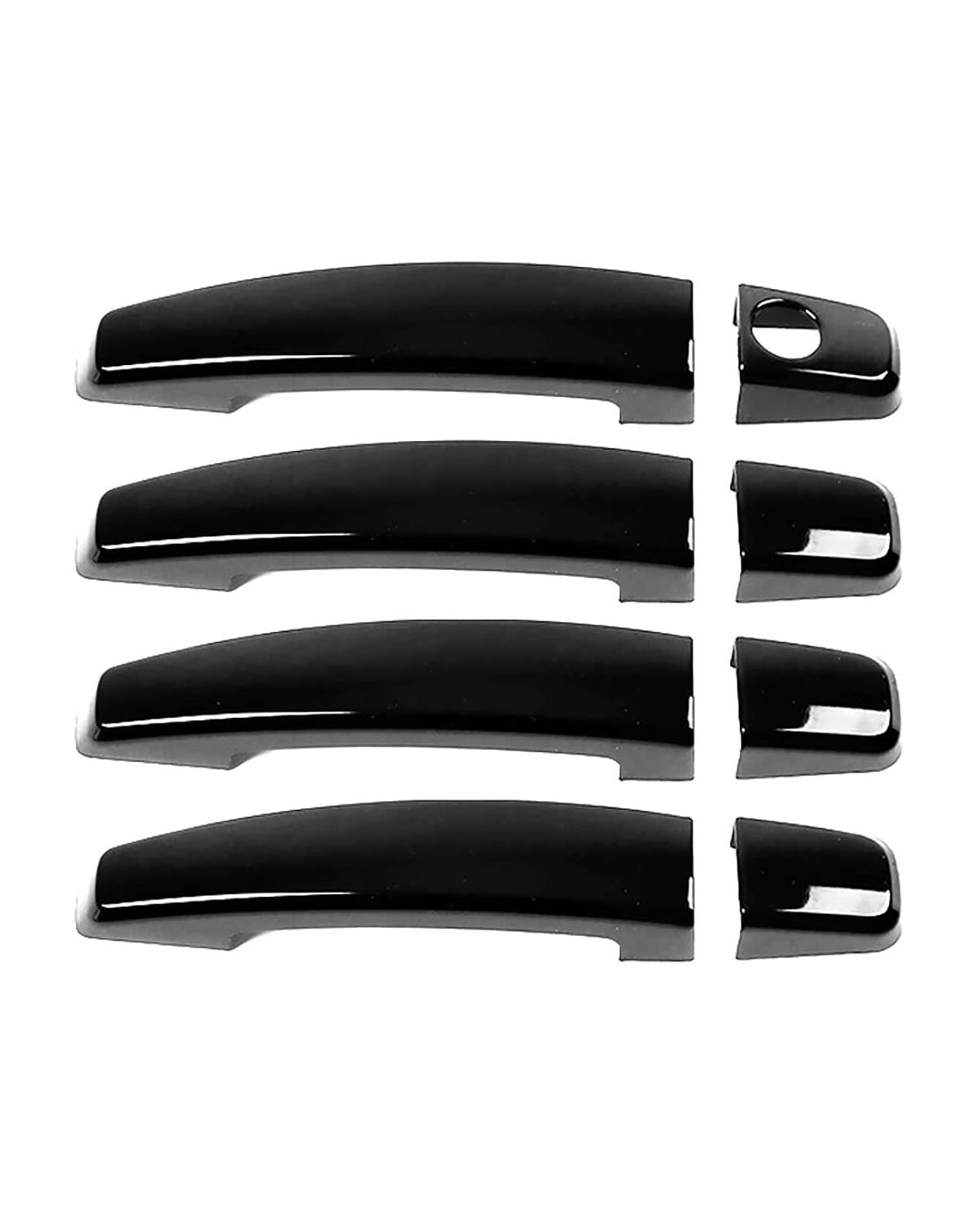FÜR Cruze 2009-2015 Einloch-Türgriffabdeckung Kratzfester Schutz Für Griffmulde Und Handlesatz(Bright Black) von SDZPLM