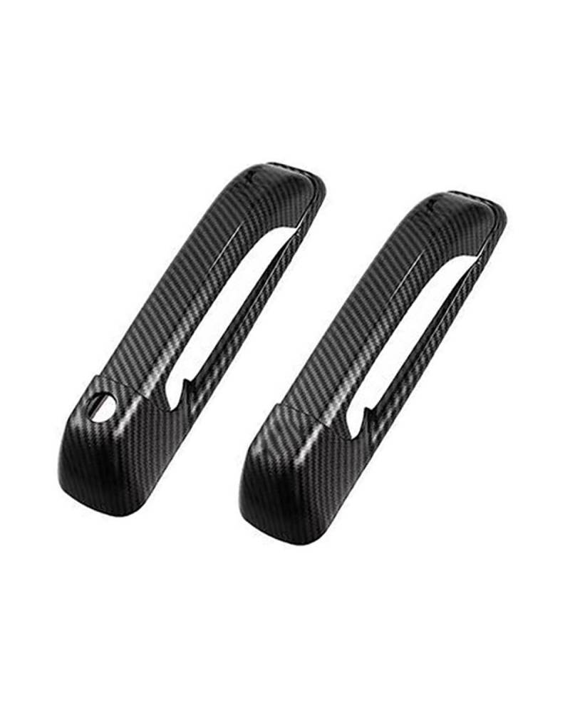 FÜR Dodge RAM 1500 2009-2018 Einloch-Türgriff Chromleiste ABS Kratzfester Türschalen-Schutz Dekorationszubehör(2 Doors Carbon Fiber Pattern) von SDZPLM