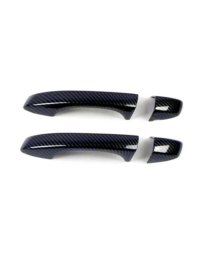 FÜR Jetta VS7 2020 Lochloser Türgriffschutz Mit Dekorleiste Kratzfeste Schalenabdeckung(2 Doors Carbon Fiber Pattern) von SDZPLM