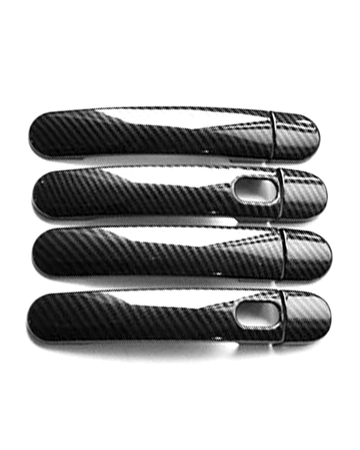 FÜR Octavia 2004-2012 Lochlose Doppel-Smart-Türgriffabdeckung ABS Kratzfester Schalen-Schutz Aufwertungszubehör(Carbon Fiber Pattern) von SDZPLM
