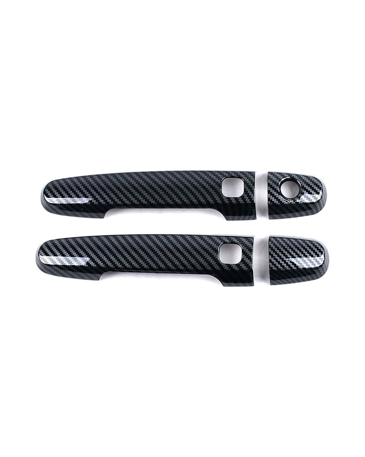 FÜR Perodua Myvi M800 2020-2022 Einloch Doppelt-Smart Türgriffabdeckung Dekorativer Kratzschutz Zubehör(2 Doors Carbon Fiber Pattern) von SDZPLM