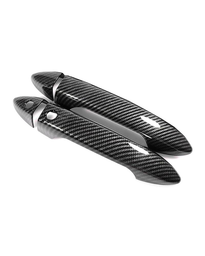 FÜR Ridgeline YK2 YK3 2016-2022 - Intelligente Türgriffabdeckung Mit Einzelloch Armlehnen-Schutz Und Kratzschutz(2 Doors Carbon Fiber Pattern) von SDZPLM