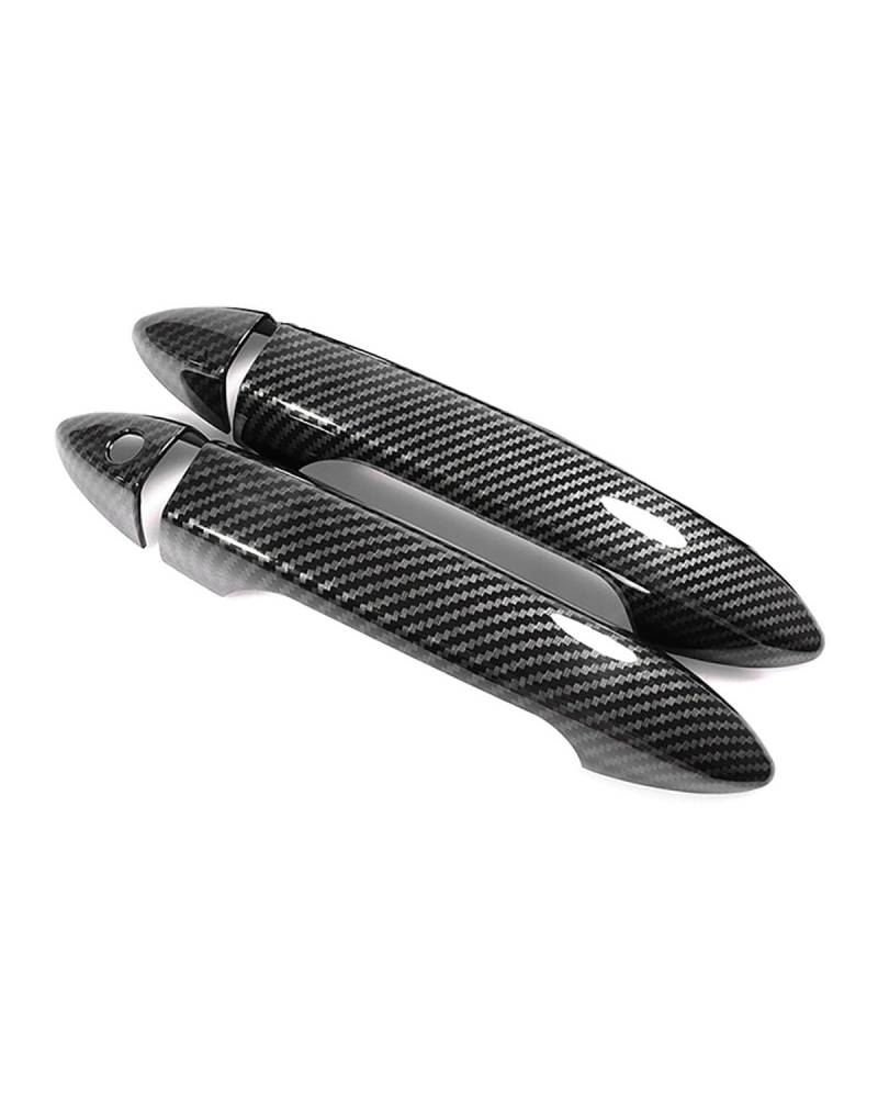 FÜR Ridgeline YK2 YK3 2016-2022 - Türgriffabdeckung Mit Einzelloch, Armlehnen-Schutz Und Kratzschutz(2 Doors Carbon Fiber Pattern) von SDZPLM