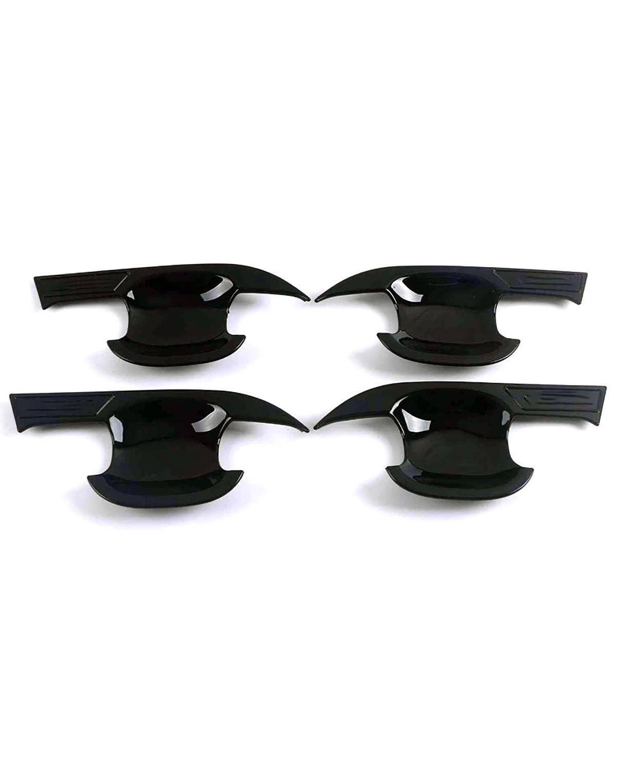 Door Handle Cover FÜR Toyota Highlander 2021-2024 Doppeltes Intelligentes Türgriff-Design Mit Hohlkörper Kratzschutz-Aufsatz Für Tuning Trim Protection(Blade Door Bowl Bright Black) von SDZPLM