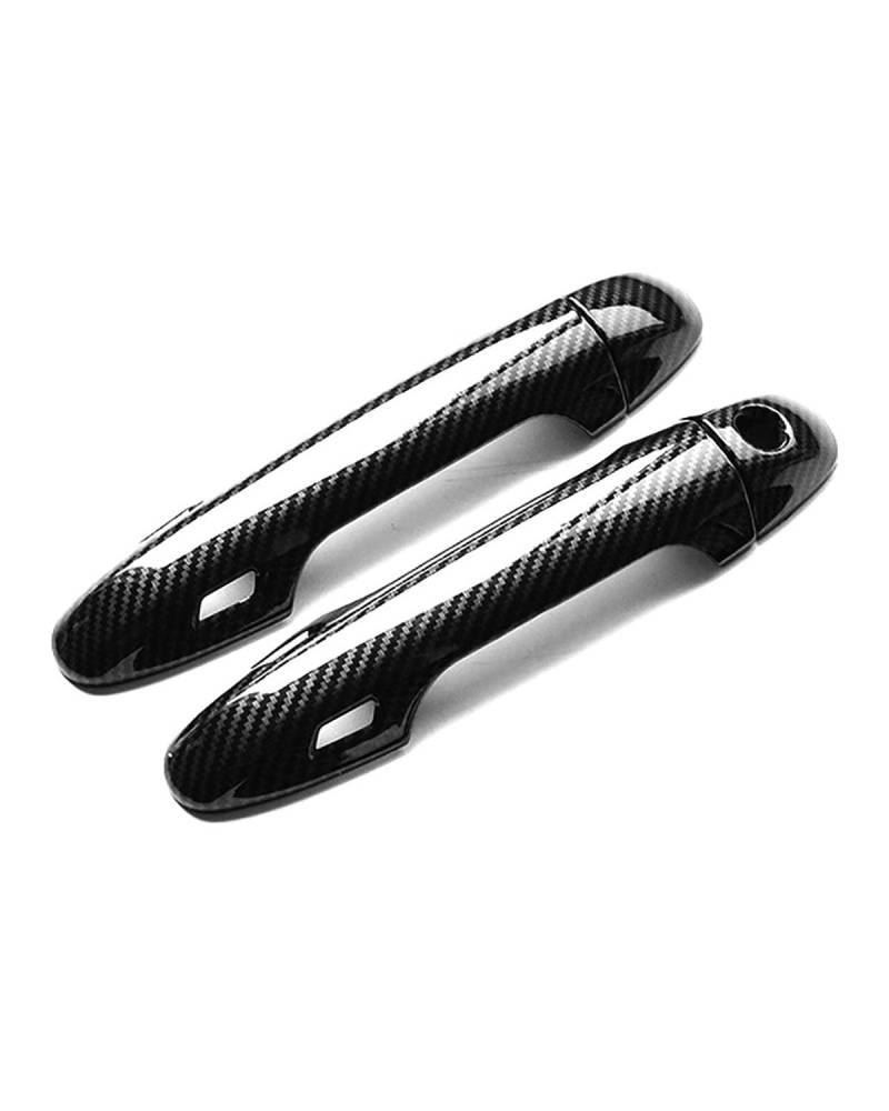 Door Handle Cover FÜR Toyota Highlander Kluger 2014-2020 Einloch Doppeltes Smart Außentürgriff Zubehör Für Türschalenmodifikation Trim Protection(2 Doors Carbon Fiber Pattern) von SDZPLM