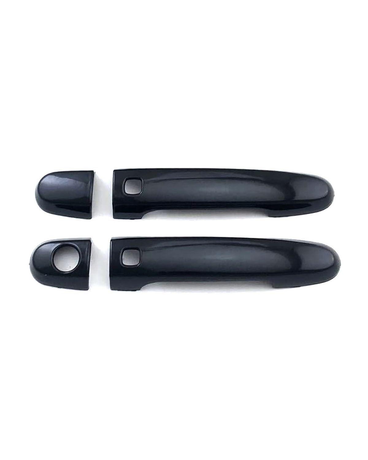FÜR Toyota Passo 2011-2016 - Doppeltes Intelligentes Türgriffset Mit Einzelloch, Chromzierleiste Und Kratzschutz Für Schalenumbau(2 Doors Bright Black) von SDZPLM