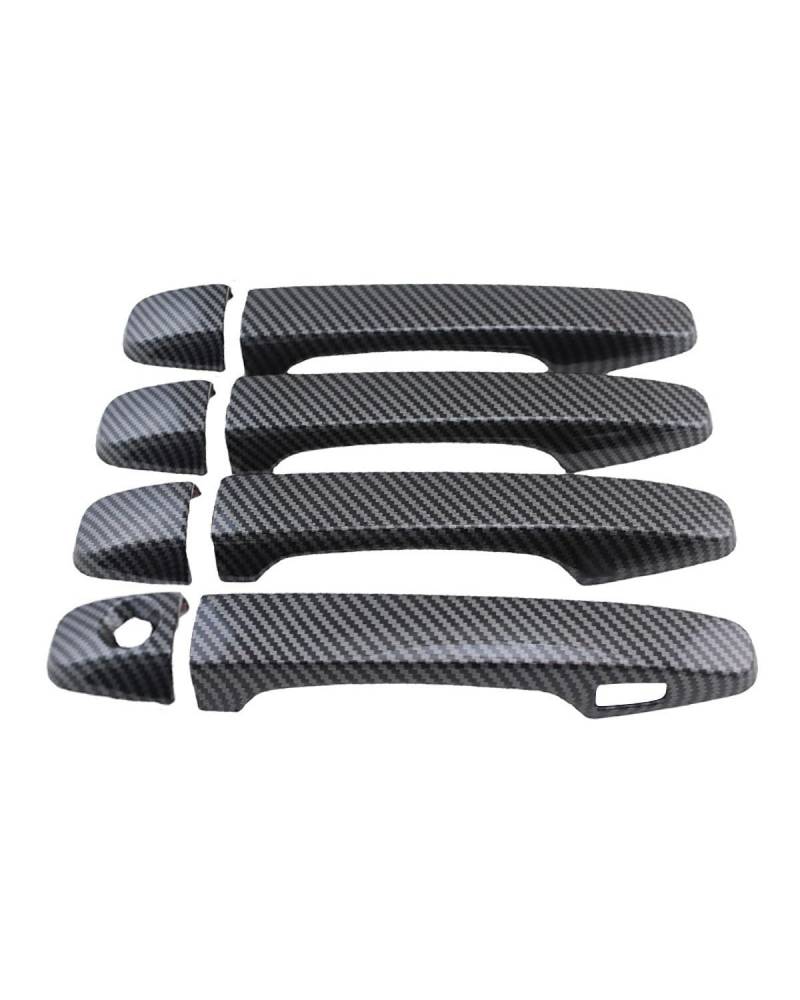 FÜR Toyota Prius 30er Baureihe 2009-2015 Einloch 1-Smart Türgriffschale Kratzschutz Umbausatz Autogriffleiste(Carbon Fiber Pattern) von SDZPLM
