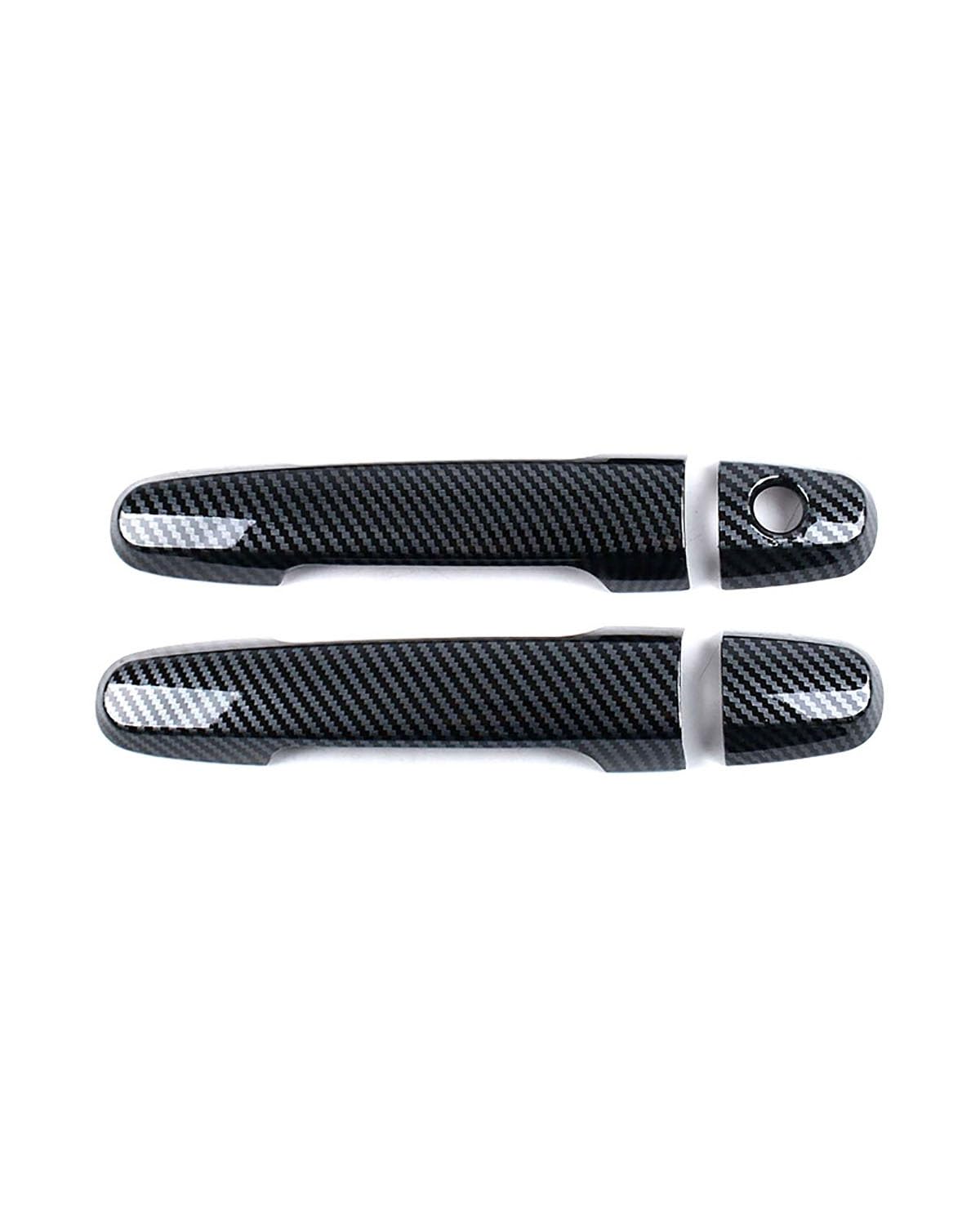 FÜR Toyota RAV4 2006-2012 Türgriffabdeckung Kratzschutz Einloch-Design Zierblende für Türschale Zubehör(2 Doors Carbon Fiber Pattern) von SDZPLM