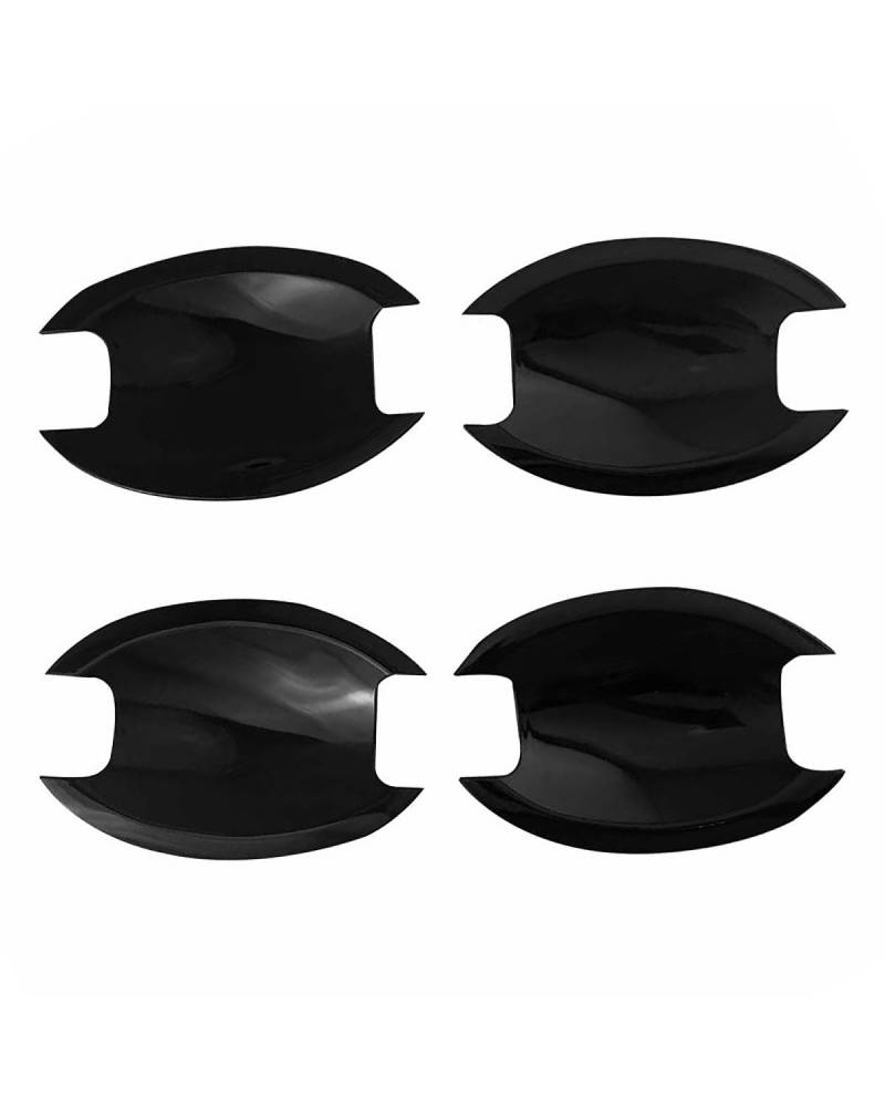 Door Handle Cover FÜR X-Trail T31 2008-2013 Einloch-Doppelt Intelligente Türgriffabdeckung Kratzfester Schutz für Griffmulde und Handlesatz Trim Protection(Door Bowl Bright Black) von SDZPLM
