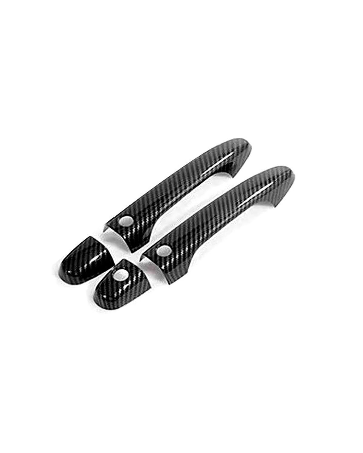Linkslenker Einzelloch Doppel-Smart Türgriffschutz Für CX-9 TC 2016-2022 - Kratzfeste Dekorleiste Mit Dual-Sensor-Technologie Für Türschalen(2 Doors Carbon Fiber Pattern) von SDZPLM
