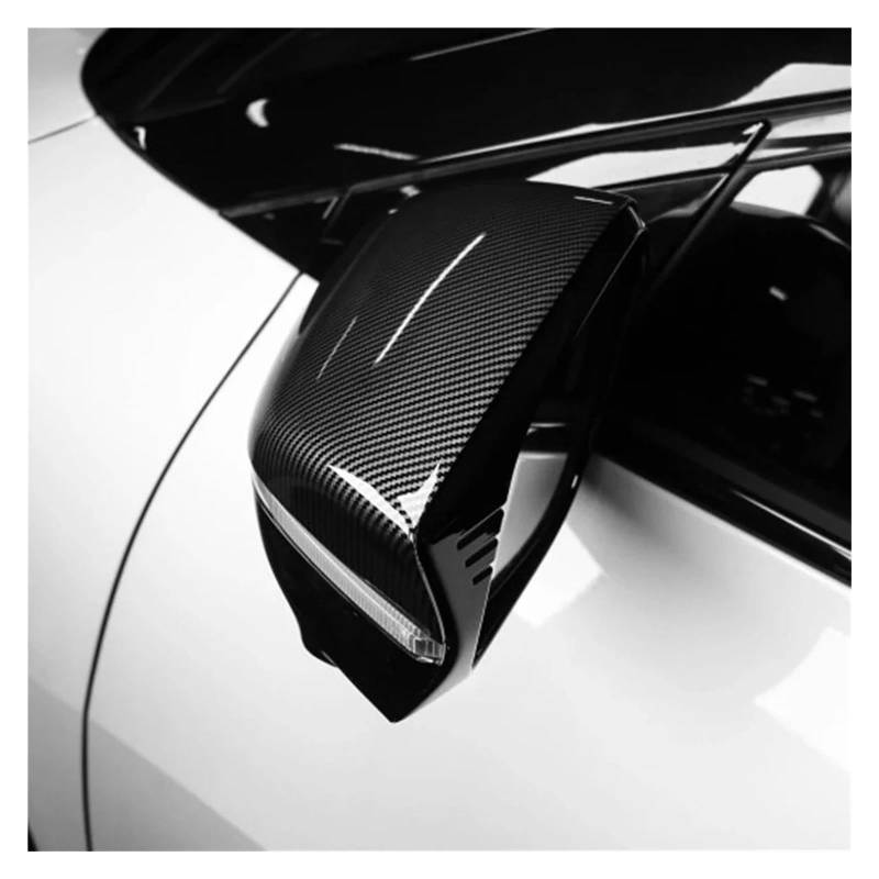 Rückspiegelgehäuse Carbon Fiber ABS Rückspiegel Abdeckung Seite Tür Flügel Kappe für Hyundai für KIA für EV6 2021-2023 Reverse Spiegel Shell Auto Spiegelkappen von SDZSDAS