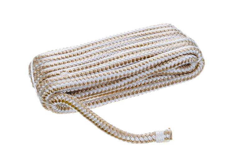 SEACHOICE Double Buid Nylon Dock Line 3/8 x 15' 40011 Gold/Weiß von SEACHOICE