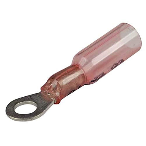 Seachoice 50 – 60151 Anschluss flach Ring verschrumpft, Rot, 0,326 – 0,823 mm2, Öse 4,3 mm von SEACHOICE
