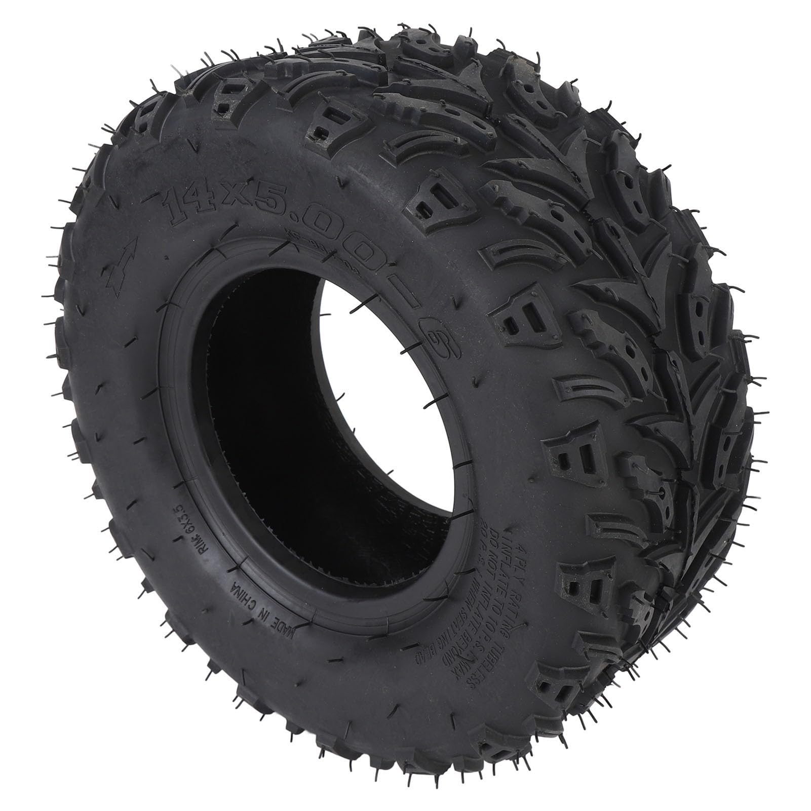 14x5.00-6 Langlebiger Vorderradreifen für ATV Quad Cart Off Road Hohe Zähigkeit Gummi, überlegene Traktionstechnologie, für Alle Terrain-Enthusiasten 14x5.00-6 Langlebiger Vorderradreifen für ATV Quad Cart Off Road Hohe Zähigkeit Gummi, überlegene Traktionstechnologie, für Alle Terrain-Enthusiasten von SEAFRONT
