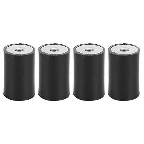 Gummi Vibrationsdämpfer, 4 Stück Gummipuffer, ungiftig Anti Vibrations Isolator Gummi Schwingungsdämpfer (DD20*30 M6) von Walfront