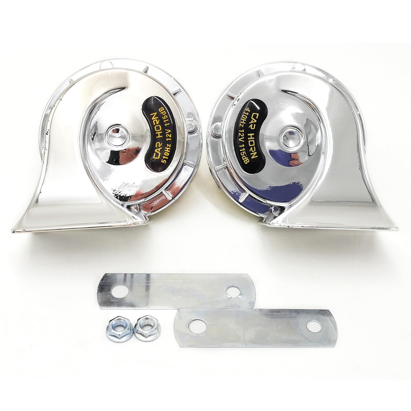 Elektrisches Schneckenmotorradhorn -Auto -Schnecken Horn Horn Motorrad Schneckenhorn Laut und Klar 115 DB Decibel Sound Einfache Installation Langlebiger ABS Polymer Material für (SILVER) von SEAFRONT
