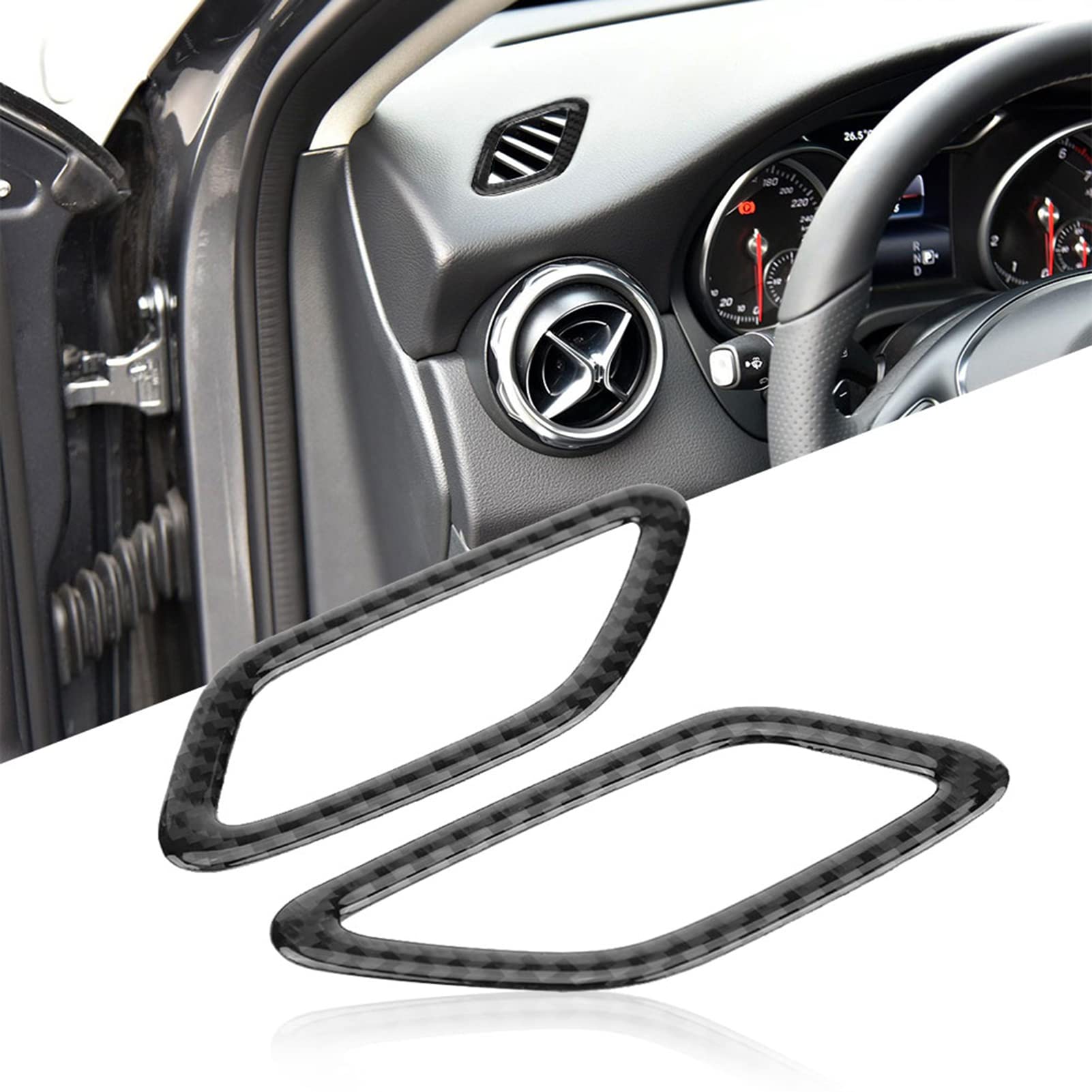 GLA Carbon Faserluft Entlüftungsabdeckung Trim Armat (Pure Farbe) von SEAFRONT