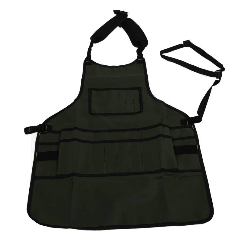 Gartenschürze mit 16 Taschen, Werkzeugtasche aus Oxford-Stoff für Männer und Frauen, Ideal für Gartenarbeit, Heimreparaturen und Mehr, Praktische (GREEN) von SEAFRONT