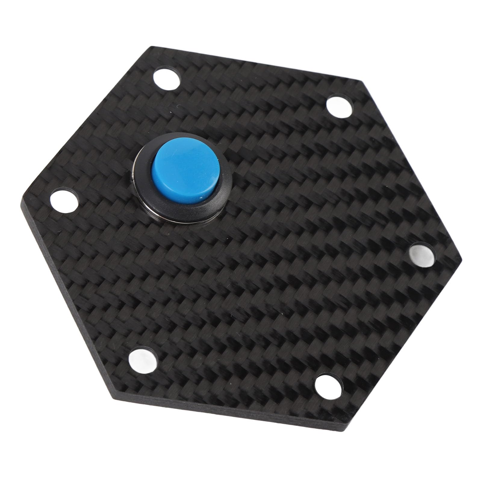 Langlebige Kohlefaserlenkradmitte -Kappe - Sportliches Erscheinungsbild für/Scheitelpunkt 6 Bolzen Lenkräder (BLUE) von SEAFRONT