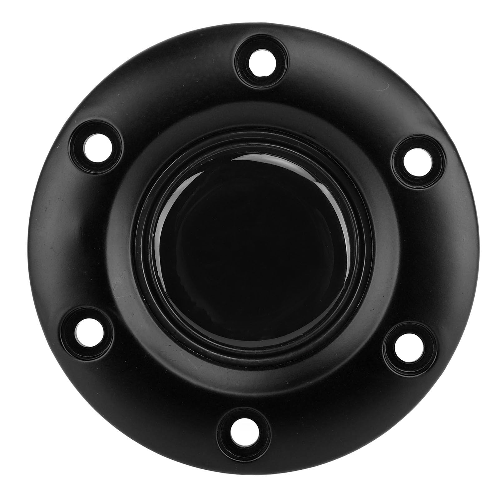 Lenkradrad -Mittelkappe Universeller Horn -Knopfschalter für 6 Lochlenkrad, Stilvolles Design für Autoenthusiasten (BLACK) von SEAFRONT