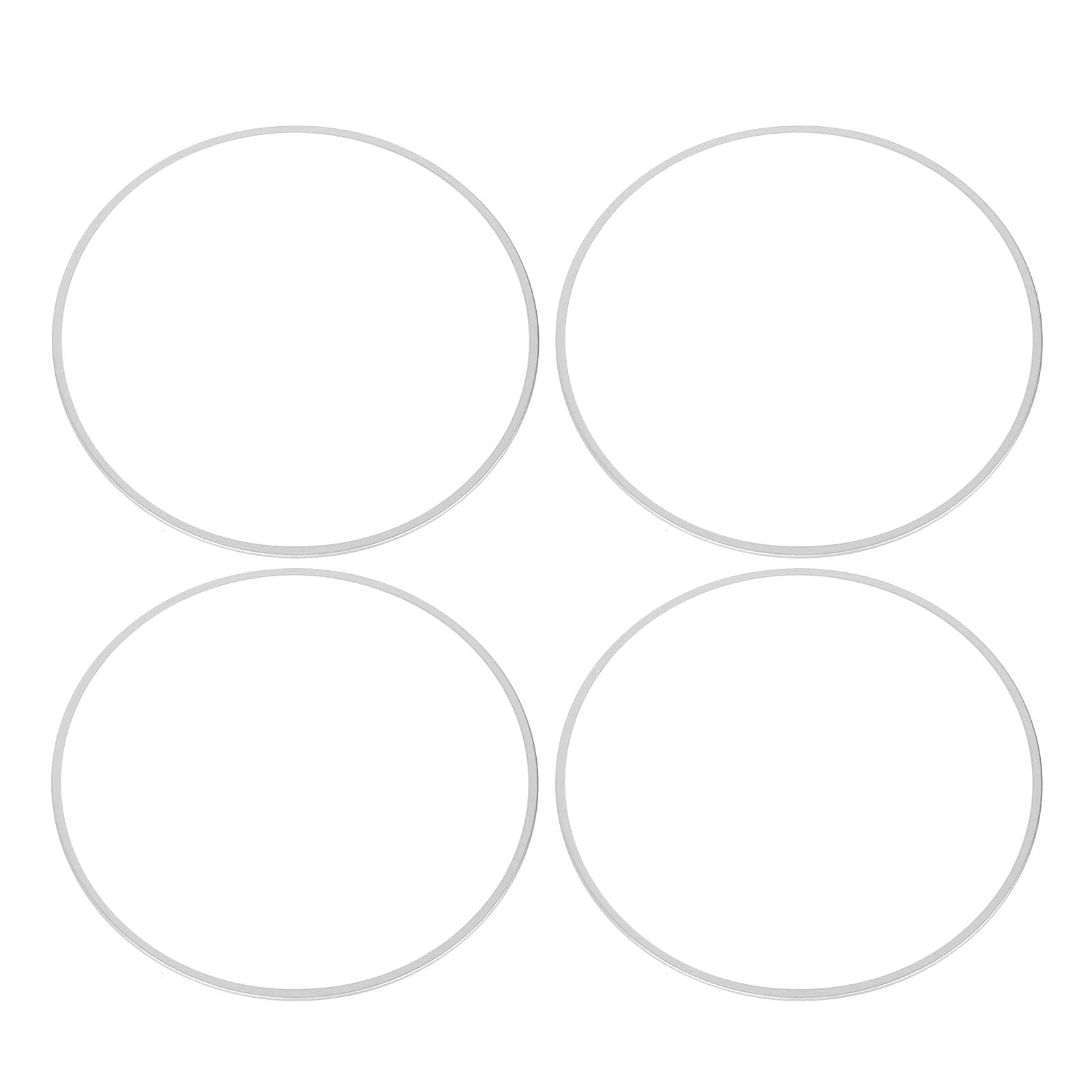 SEAFRONT 18 Zoll Silberrad Randschutzschutz Anti -Scratch -Kleber für Autos, Set von 4pcs Universal Rad Rand Ring Ring Trimm für Fahrzeuge mit Aluminiumlegiermaterial SEAFRONT 18 Zoll Silberrad Randschutzschutz Anti -Scratch -Kleber für Autos, Set von 4pcs Universal Rad Rand Ring Ring Trimm für Fahrzeuge mit Aluminiumlegiermaterial von SEAFRONT