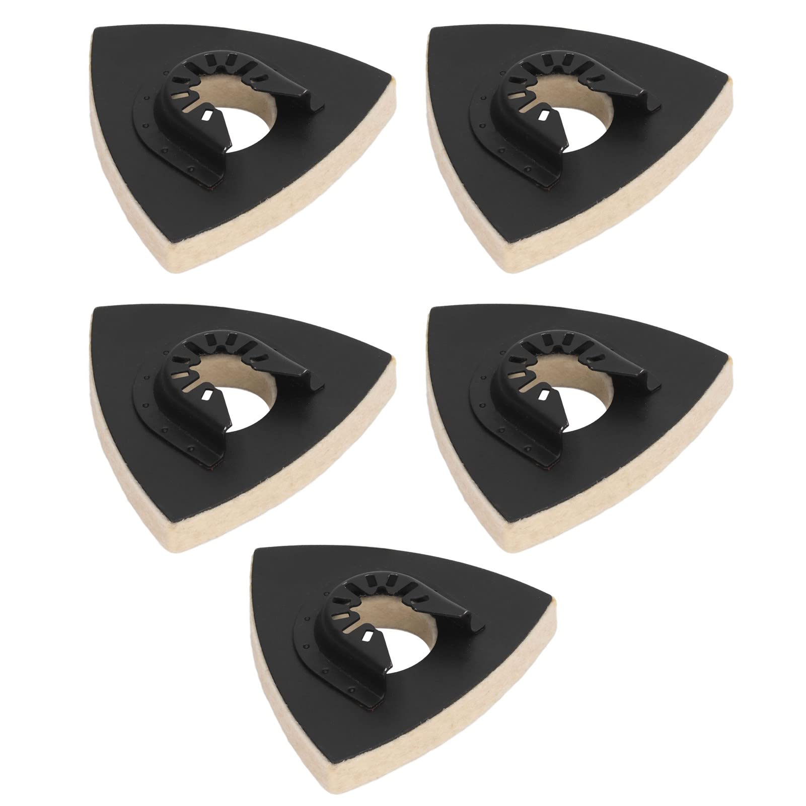 SEAFRONT 5-teiliges Polierpad aus Wolle, Dreieckiges Polierpad aus Filz mit Basis aus Legiertem Stahl für Edelstahl, Chrom, Keramik SEAFRONT 5-teiliges Polierpad aus Wolle, Dreieckiges Polierpad aus Filz mit Basis aus Legiertem Stahl für Edelstahl, Chrom, Keramik von SEAFRONT