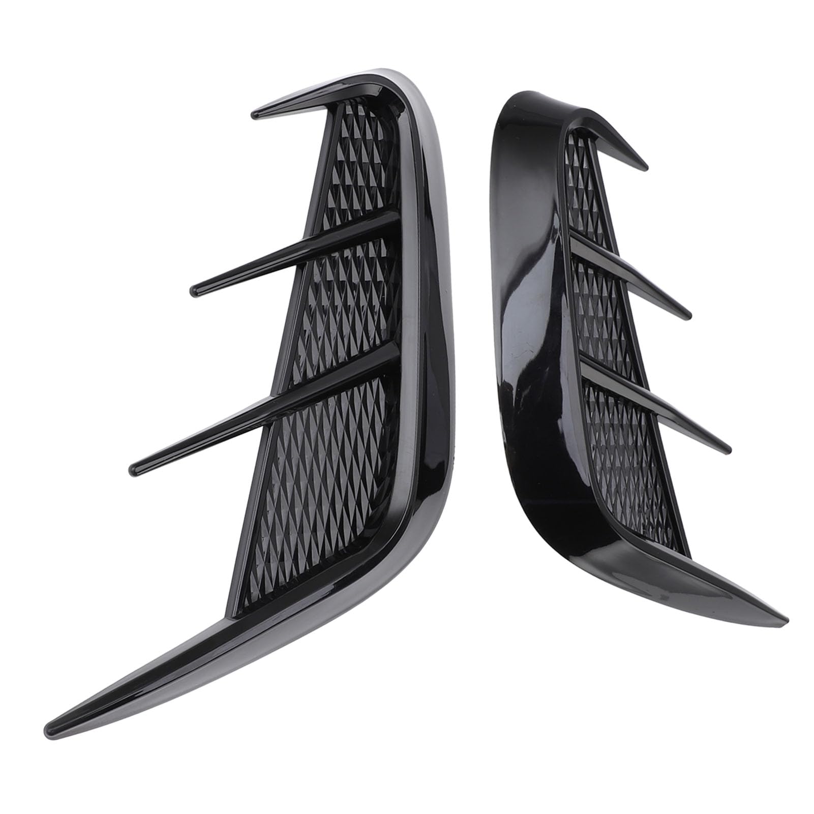 SEAFRONT Autoguard Side Wing Tric Sturdy Material für 1 Serie E90 E91, Fügt EIN Personalisiertes Aussehen mit Doppelseitiger Klebeband Hinzu (Helles Schwarz) von SEAFRONT