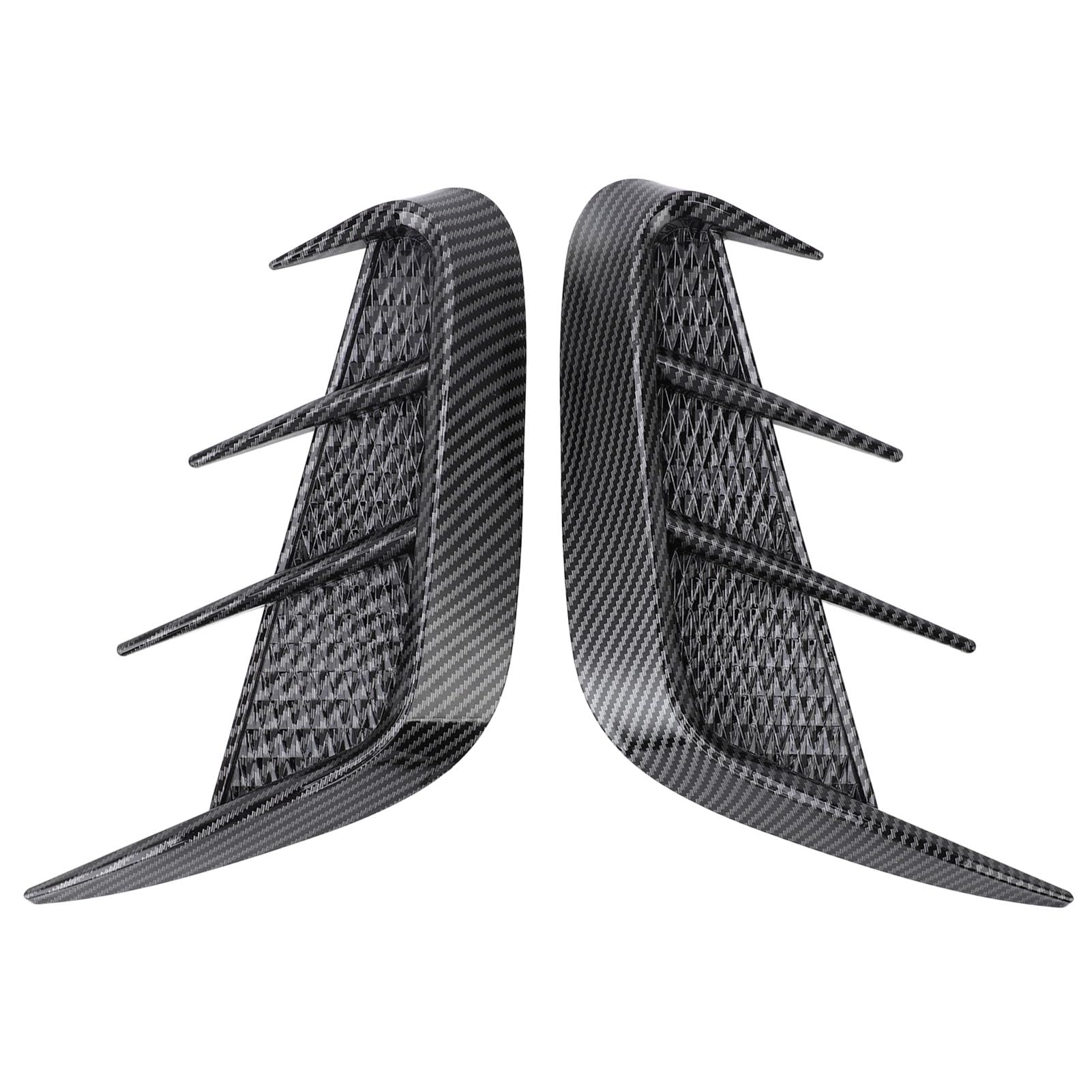 SEAFRONT Autoguard Side Wing Tric Sturdy Material für 1 Serie E90 E91, Fügt EIN Personalisiertes Aussehen mit Doppelseitiger Klebeband Hinzu (Kohlefaser-Stil) von SEAFRONT